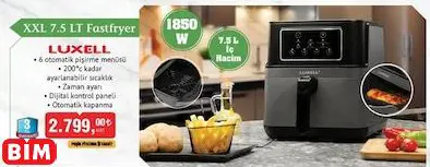 LUXELL XXL 7.5 LT FASTFRYER LUXELL XXL 7.5 LT FASTFRYER